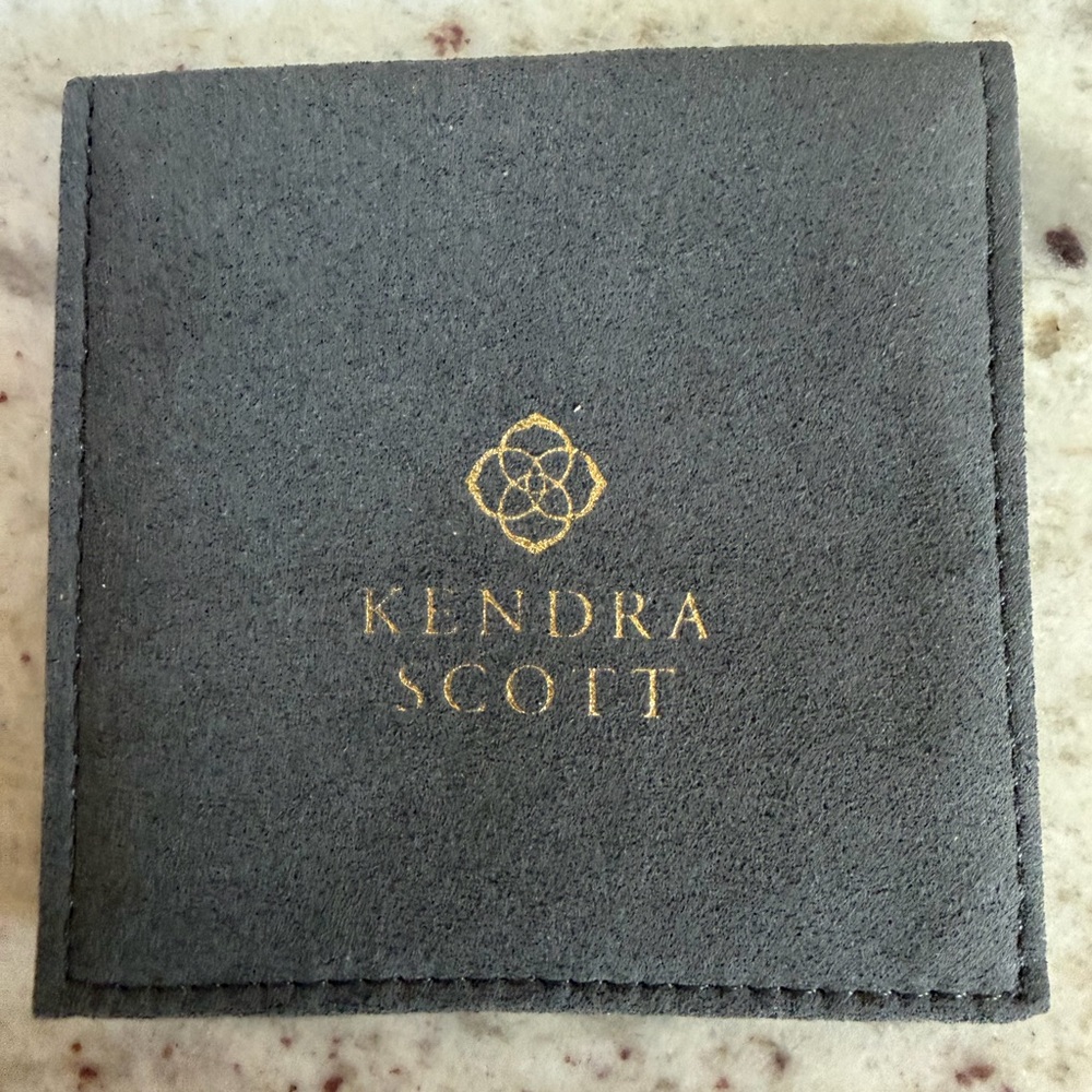 Kendra Scott Gold Ring with Channel set Diamonds - Picture 6 of 6